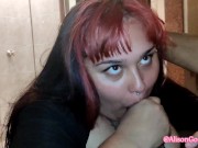 gordita culona le encanta chupar pija y se traga toda entera. 10/16