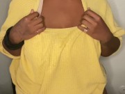 Alternative Ebony Artist Stops to Squirt and Cream for YOU before continuing her painting 3/16