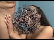 bbw brunette babe rough nuts busting sucking 16/16