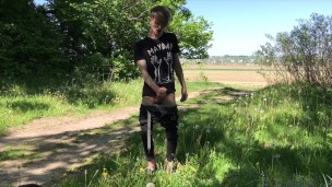 Juicy Jerk Off In The Woods Compilation / risky / handsome / big loads / huge veiny cock / horny