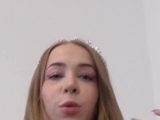 pov money loser slave of blond teen goddess 8/16