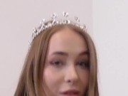 pov money loser slave of blond teen goddess 9/16