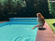 Sexy Slut Ivi Rein Swims Naked In The Pool 1/16
