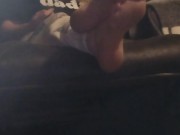 Smoking while showing my big soles off 420 10/16