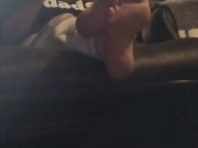 Smoking while showing my big soles off 420 11/16