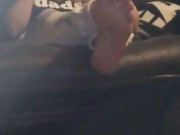 Smoking while showing my big soles off 420 15/16