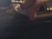 Smoking while showing my big soles off 420 8/16