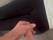 we arrive at the same time and her ass in leggings makes me hard 15/16