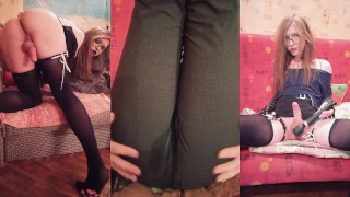 Hattabi4ik sissy femboy trap squirt orgasm self fuck hot big ass ...