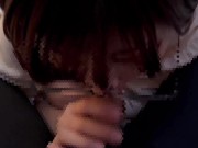 メガネ女子ががむしゃらにち〇ぽをしゃぶり尽くしちゃう♡ cum in mouth glasses 12/16