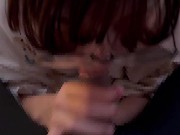 メガネ女子ががむしゃらにち〇ぽをしゃぶり尽くしちゃう♡ cum in mouth glasses 16/16