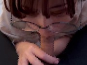 メガネ女子ががむしゃらにち〇ぽをしゃぶり尽くしちゃう♡ cum in mouth glasses 2/16