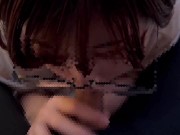 メガネ女子ががむしゃらにち〇ぽをしゃぶり尽くしちゃう♡ cum in mouth glasses 4/16