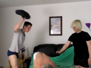 Stepdad Richard Lennox receives wedgie from his stepsons 15/16