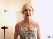 Anzee: Big-titted wife and mom fucks a big, young cock & gets a giant facial 5/16