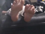 Just a girl showing off her beautiful soles 5/16