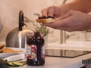 RIM4K. Househusband rewarded with a rimming and sex by flirty wife 2/16