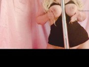 Hot dress dancing with pussy rubbing by the pole! 12/16