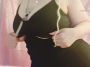 Hot dress dancing with pussy rubbing by the pole! 6/16