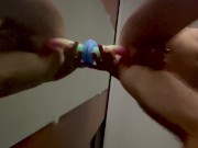 Chastity masturbating while mistress watches from bed!