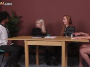 CFNM IR babes wank black rod in HJ group 4/16