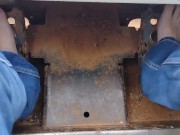 Pedal pumping a Bobcat tractor, start with socks & shoes then I removed them and pumped barefooted 7/16