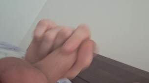 Jerking off my huge cock MOANING HANDJOB