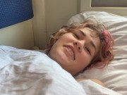 Залил весь живот спермой горячей сексуальной попутчице 16/16