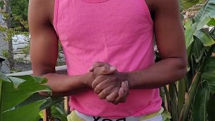 Kennie Jai jerks off in PUBLIC and cums for you!