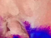 I painted my pussy in UV colors then of course squirted!! 💦💦🔥🔥 12/16