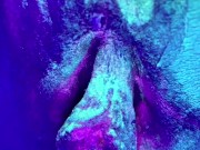 I painted my pussy in UV colors then of course squirted!! 💦💦🔥🔥 7/16