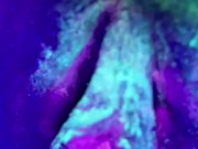 I painted my pussy in UV colors then of course squirted!! 💦💦🔥🔥 8/16