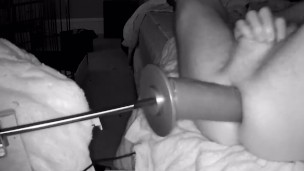 Big dildo fucks twink