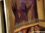 Asian Beauty Loves The Way Her Body Moves When Getting Nude 10/16