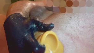 Two anal dildos double pen 🍆 🍆 stretched bussy