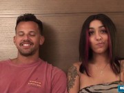 Cute girl deepthroats and fucks her boyfriends cock 2/16