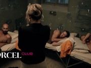 Hard gangbang and anal in prison
