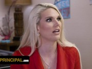 Perv Principal - Big Tits Milf Willing To Do Anything Just To Save Her Stepdaughter From Expulsion 7/16