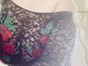 I enjoy teasing you in some lingerie and then sitting down to rub on my wetness! 1/16