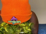 Alternative Ebony Artist playing with her PUSSY to Completion! 4/16