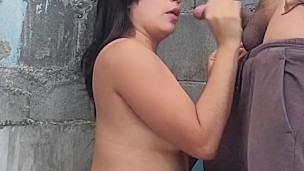 Against The Wall To My Brunette Neighbor