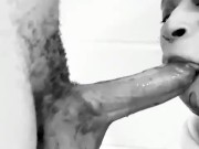 Sucking the neighbors dick (hallway/staircase)