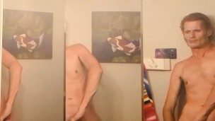 Milking monster cock huge load three way cumshot