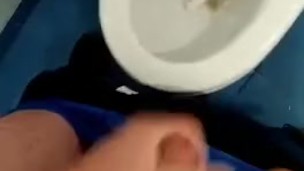 Jerk off in the toilet