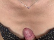 she joins me in the bedroom to swallow a good dose of cum 10/16