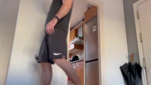 Unaware giant burglar foot - ass - bulge