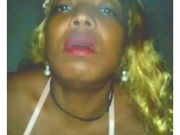 Goddess smoking and blowing smoke with big red lips 6/16