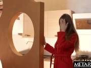 Watch her big tits jiggle as she rides her fingers to orgasm 3/16