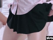 Cute college coeds have wild lesbian sex in their dorm room 3/16