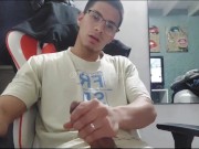 Youtuber jerks off after making a video! 13/16